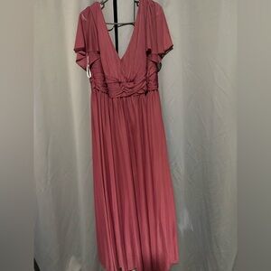Elegant Mauve Evening Dress